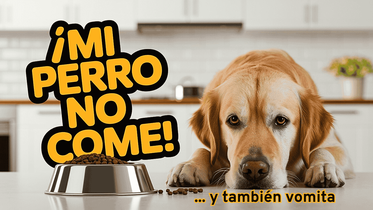 perro no quiere comer y vomita